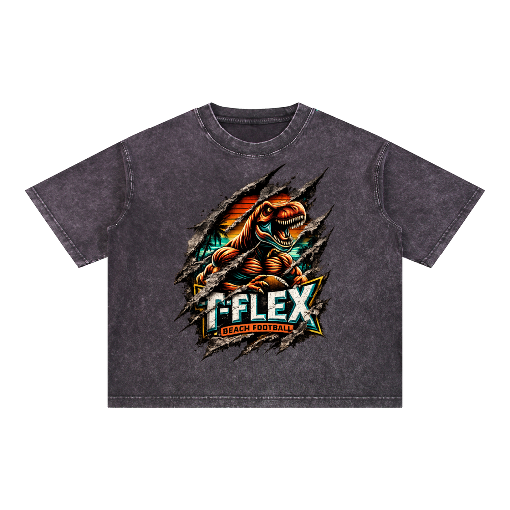Mineral Wash Boxy Cotton T-Shirt