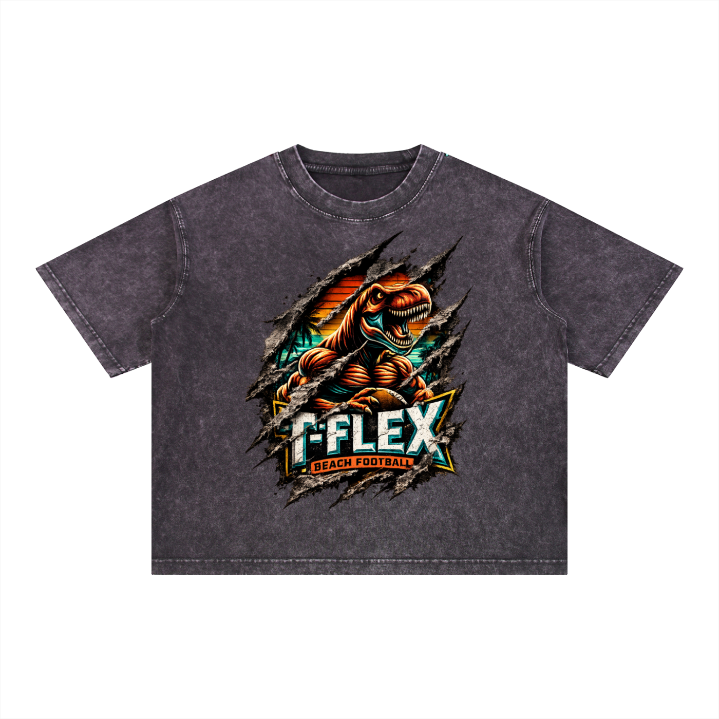 Mineral Wash Boxy Cotton T-Shirt