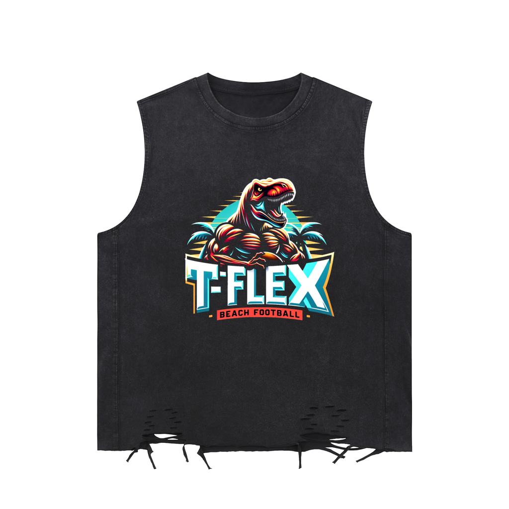 Snow Washed Raw-Hem Tank Top