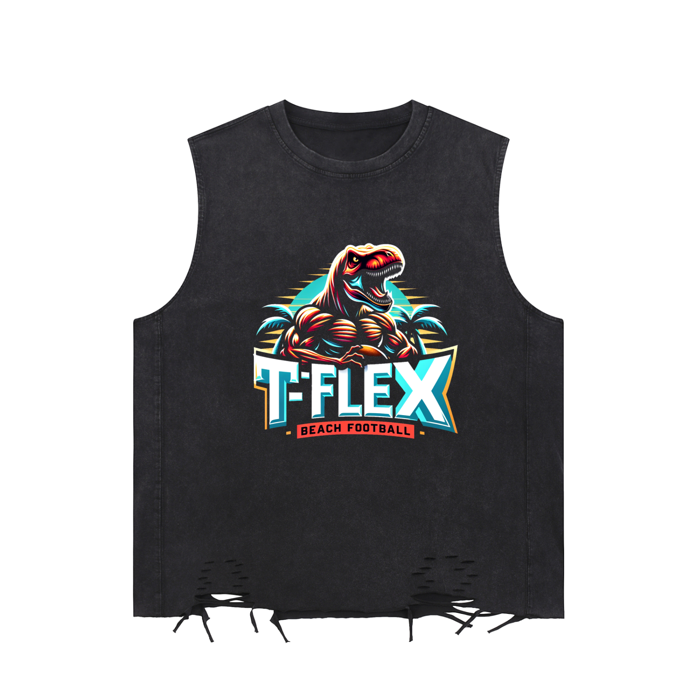 Snow Washed Raw-Hem Tank Top